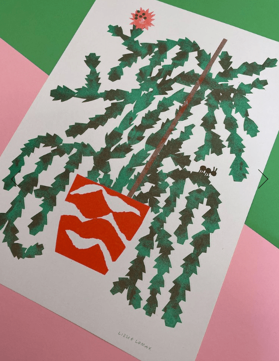 Affiche Riso Cactus 12 x 16 Lizzie Lomax - Ex - voto