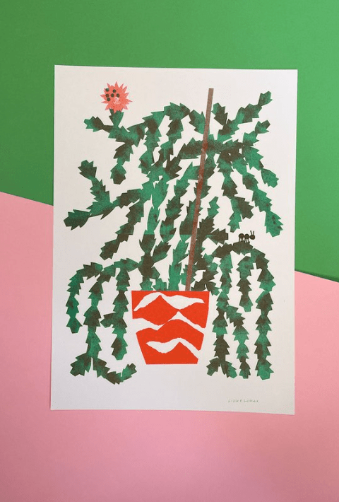 Affiche Riso Cactus 12 x 16 Lizzie Lomax - Ex - voto