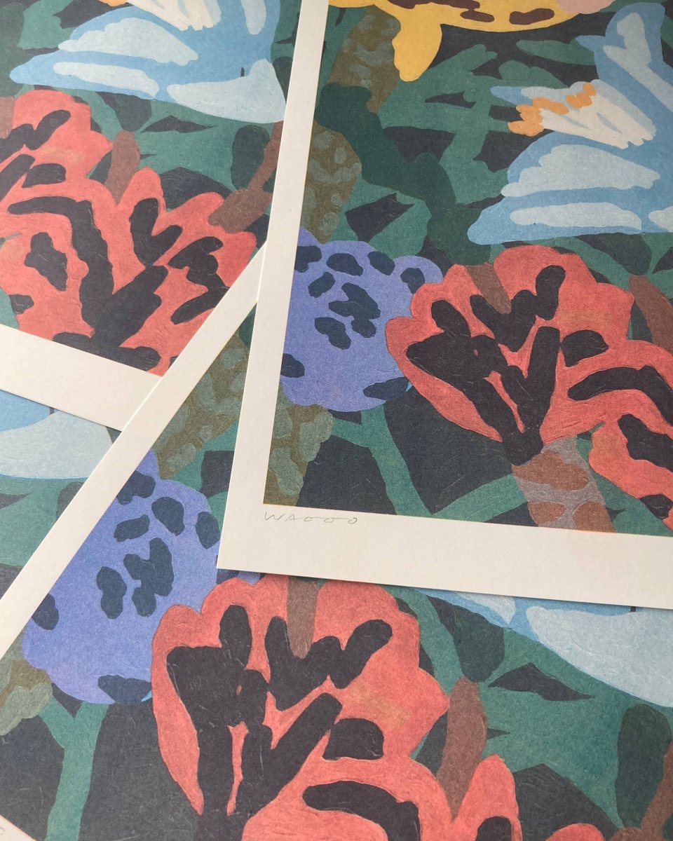 Affiche Riso Flowers of 2023 30x40 cm We are out of office - Ex - voto
