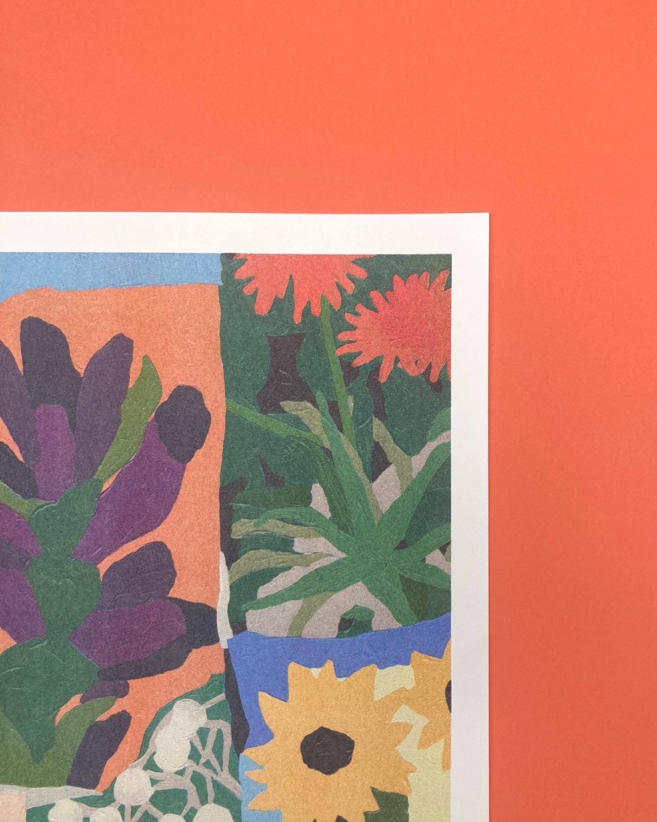 Affiche Riso Flowers Tominokoji - Dori 3 30x40 cm We are out of Office - Ex - voto