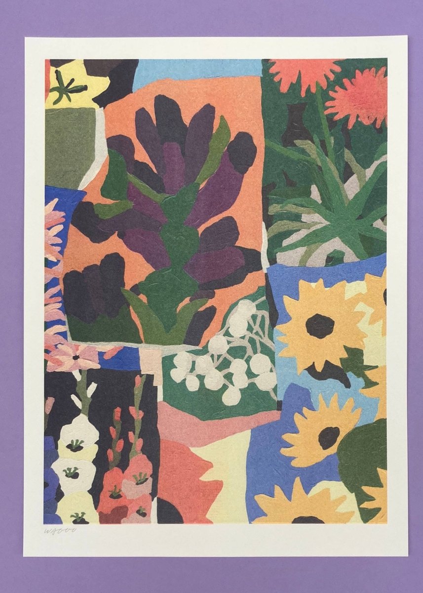 Affiche Riso Flowers Tominokoji - Dori 3 30x40 cm We are out of Office - Ex - voto