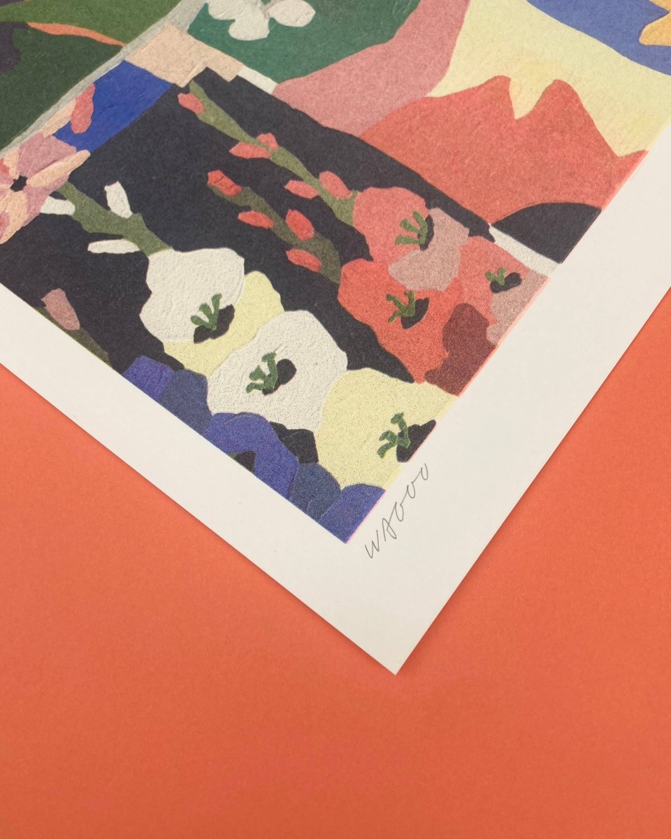 Affiche Riso Flowers Tominokoji - Dori 3 30x40 cm We are out of Office - Ex - voto