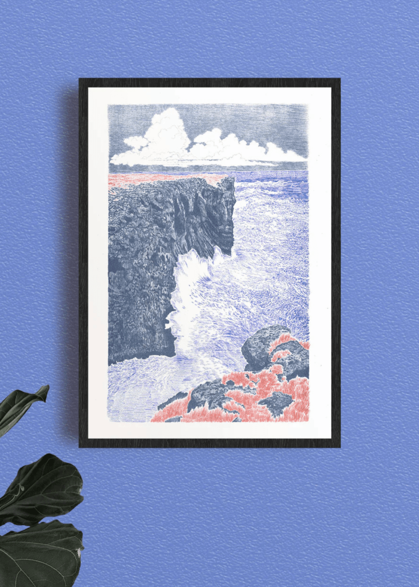 Affiche Scotland 12 x 17po Manon Diemer - Kiblind Atelier - Ex-voto