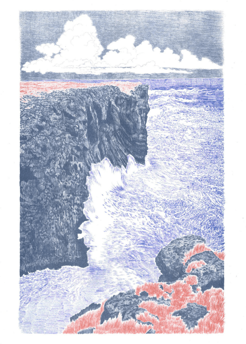 Affiche Scotland 12 x 17po Manon Diemer - Kiblind Atelier - Ex-voto