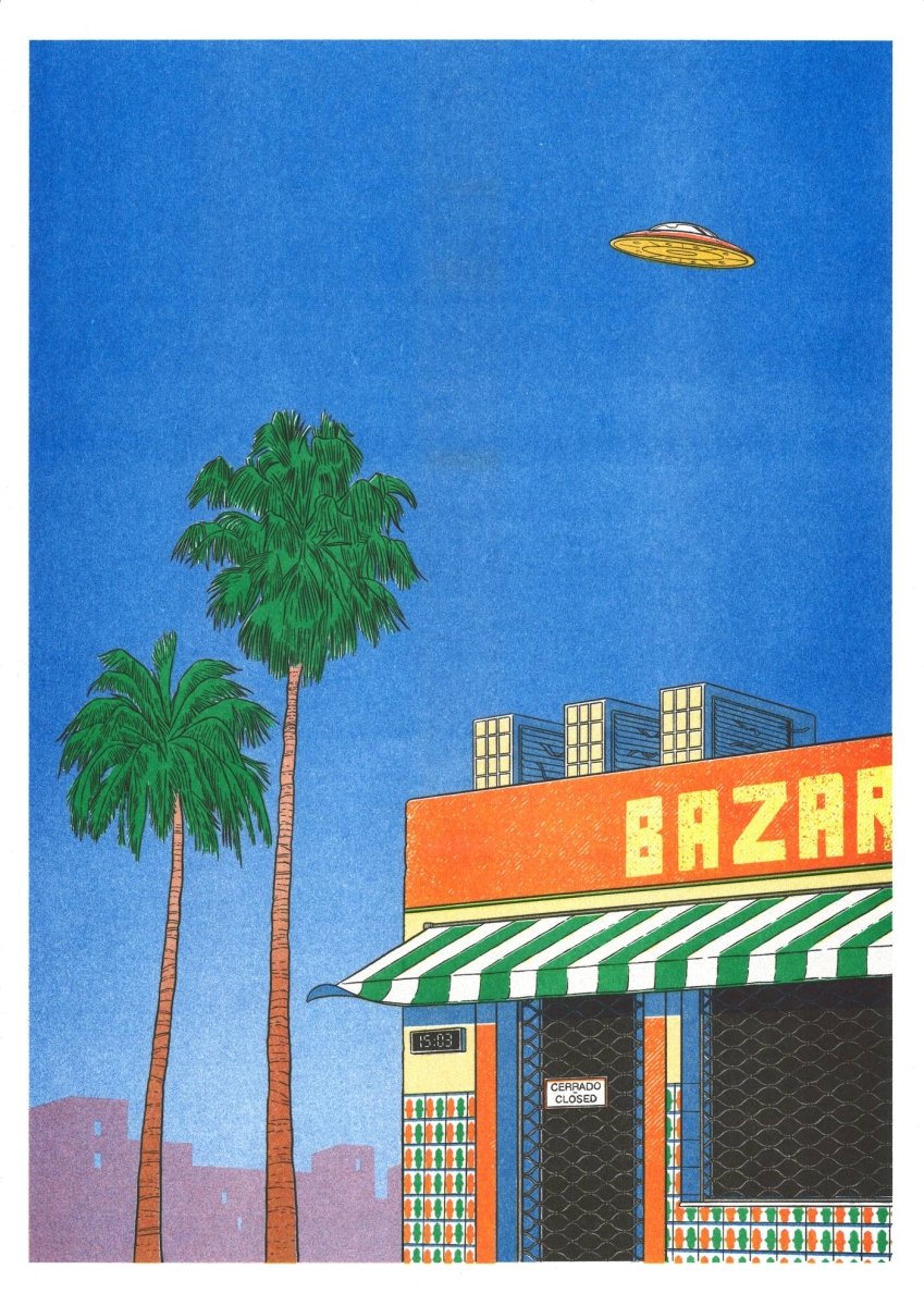 Affiche Spain at 15:00 12 x 17po Simon Bailly Kiblind Atelier - Ex-voto