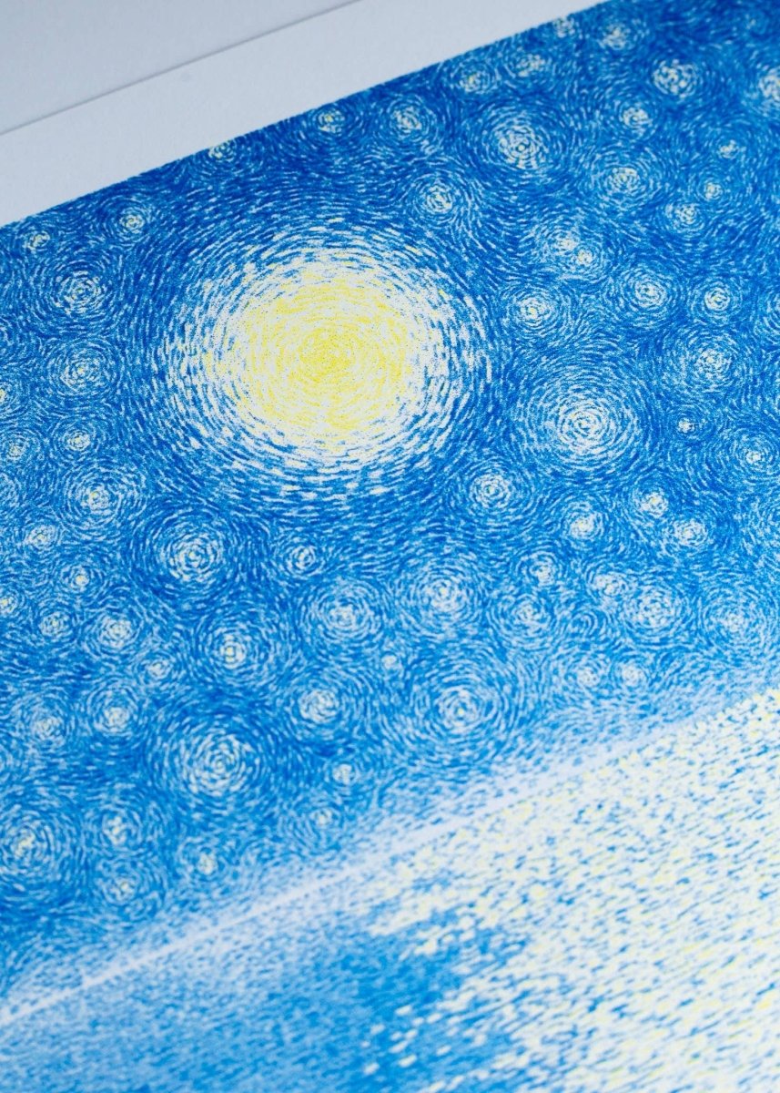 Affiche The Starry Night 12 x 17po Manon Diemer Kiblind Atelier - Ex - voto