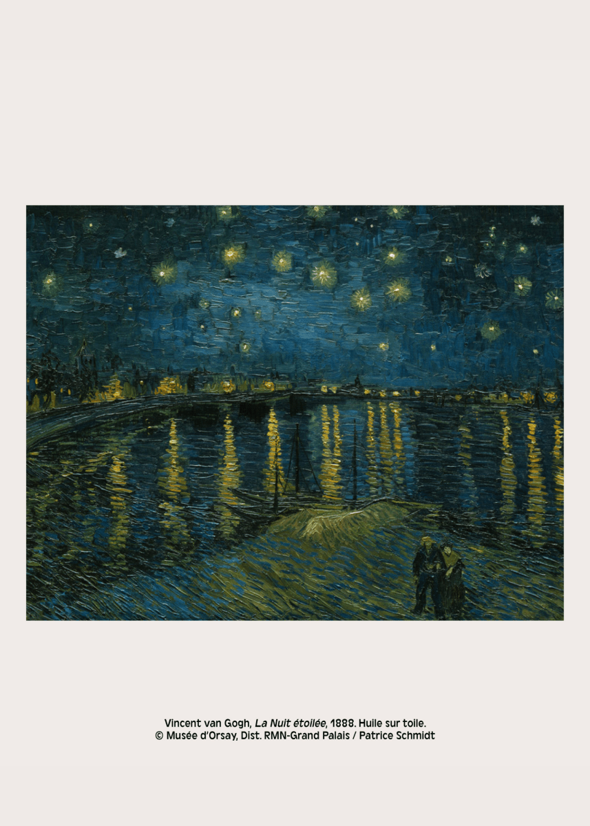 Affiche The Starry Night 12 x 17po Manon Diemer Kiblind Atelier - Ex - voto