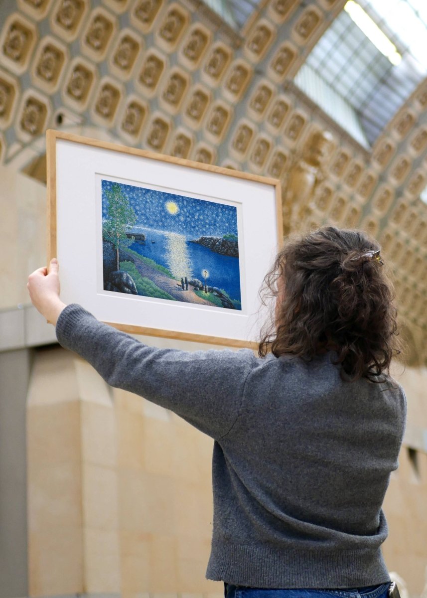 Affiche The Starry Night 12 x 17po Manon Diemer Kiblind Atelier - Ex - voto