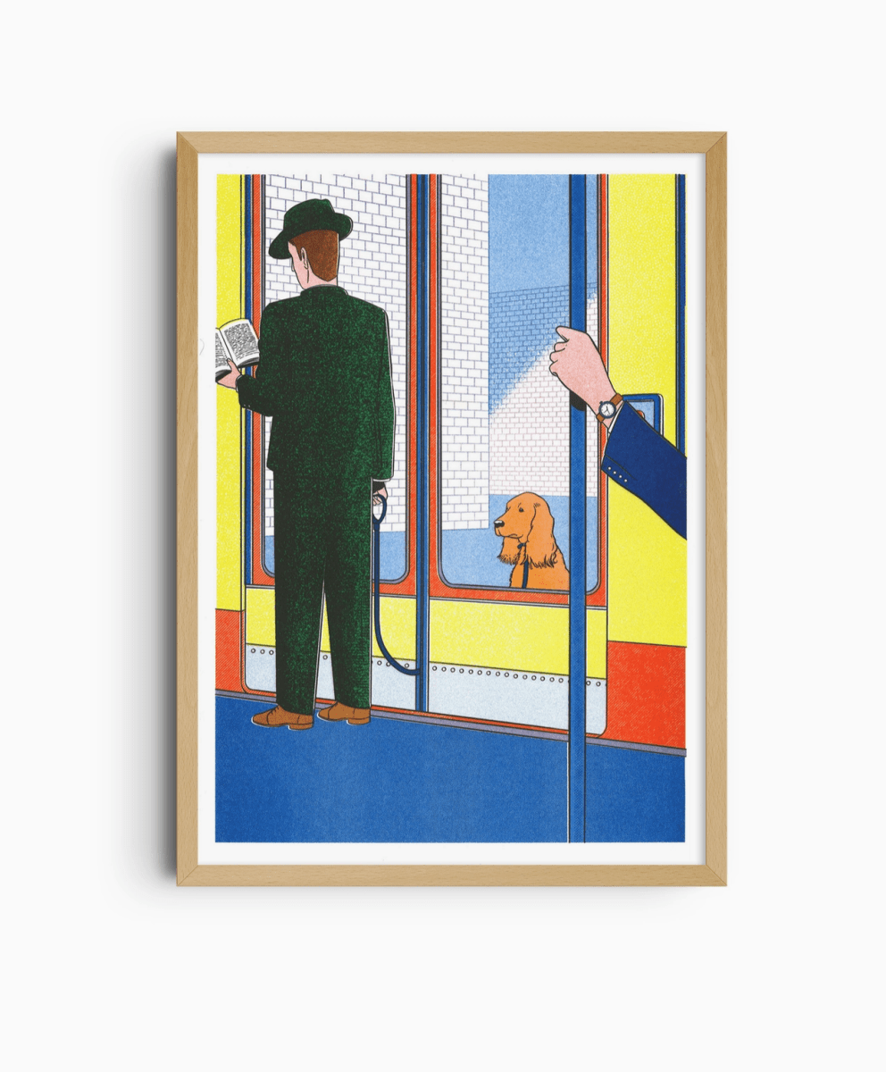 Affiche The Subway 12 x 17po S. Bailly Kiblind Atelier - Ex - voto