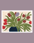 Affiche TPC 30 x 40cm Tulips in a Blue Vase Anine Cecilie Iversen SOLDE - Vente finale - Ex - voto