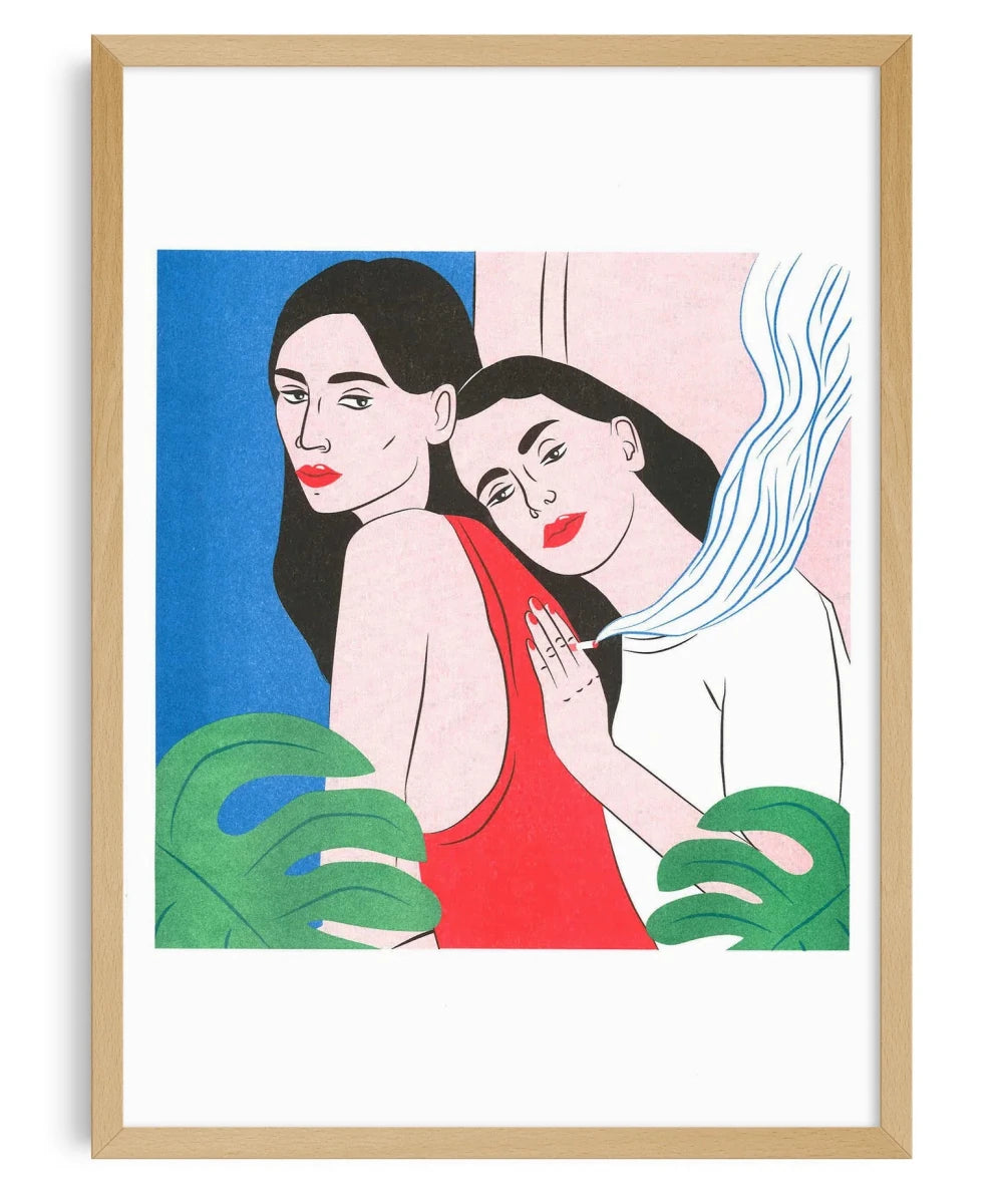 Affiche Twin 12 x 17po Kine Andersen Kiblind Atelier - Ex-voto