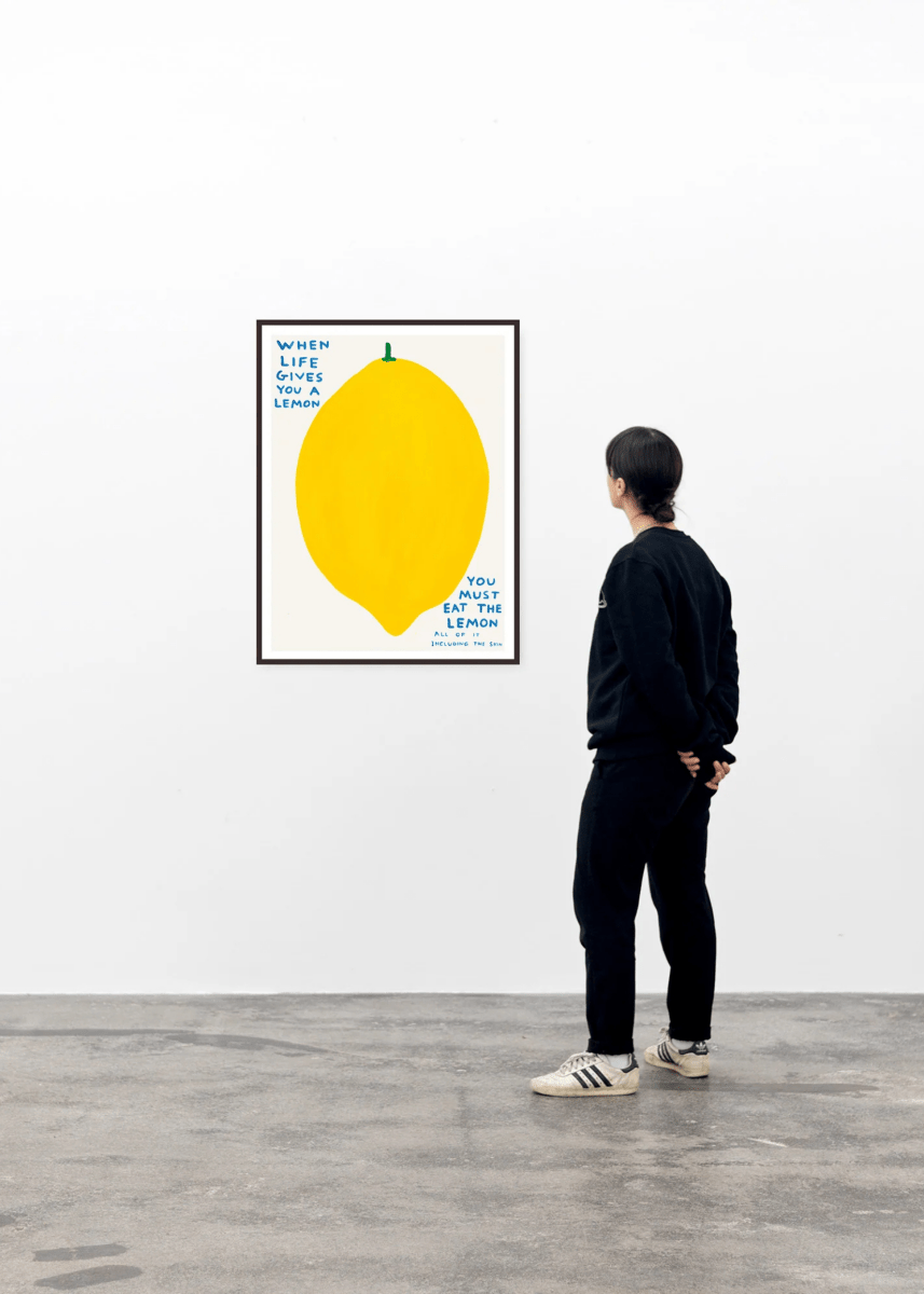 Affiche When Life Gives You A Lemon 60 x 80 cm D.Shrigley - Ex - voto