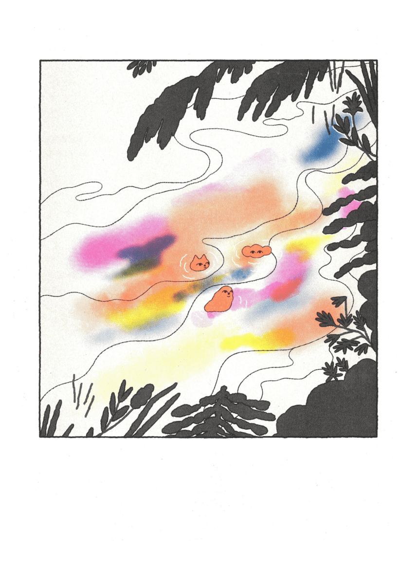 Affiche Wild Swim 12 x 17po H. Covell Kiblind Atelier - Ex - voto