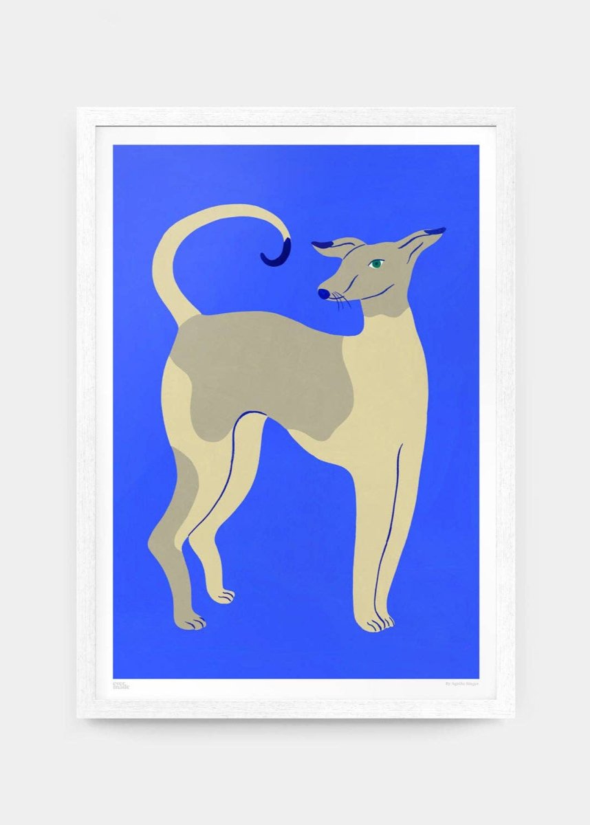 Affiche Young Dog on Blue A3 Evermade - Ex - voto