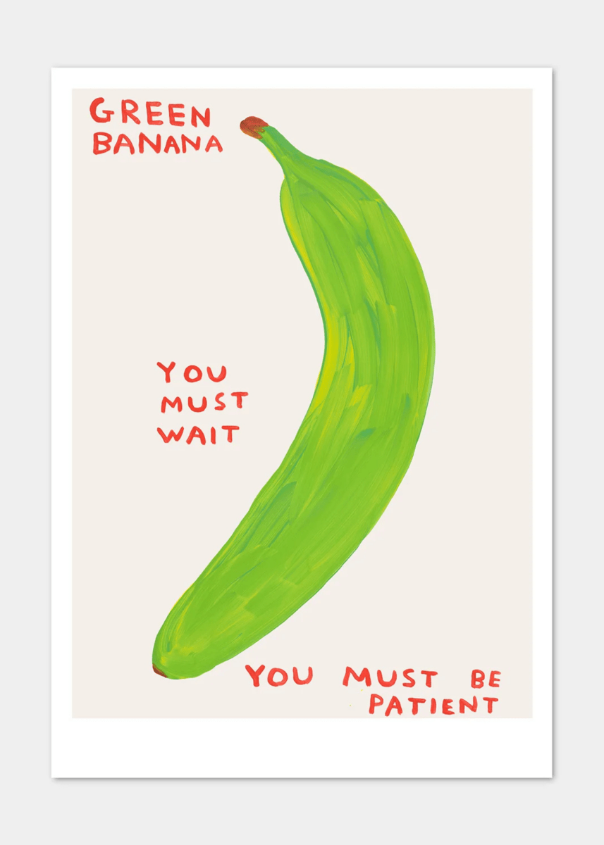 Affichette A5 Green Banana D.Shrigley - Ex - voto