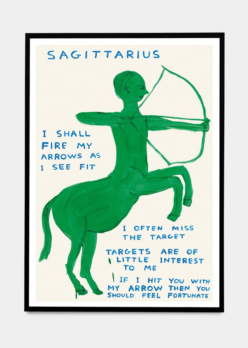 Affichette A5 Signs of the Zodiac D.Shrigley - Ex - voto