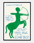 Affichette A5 Signs of the Zodiac D.Shrigley - Ex - voto