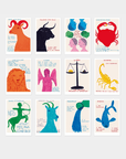 Affichette A5 Signs of the Zodiac D.Shrigley - Ex - voto