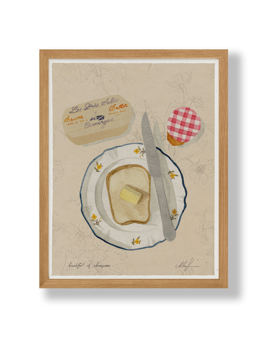 Affichette Breakfast of Champions 8.5 x 11 Cocoshalom - Ex - voto