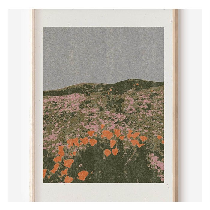 Affichette California Poppies 8.5 x 11 Cocoshalom - Ex - voto