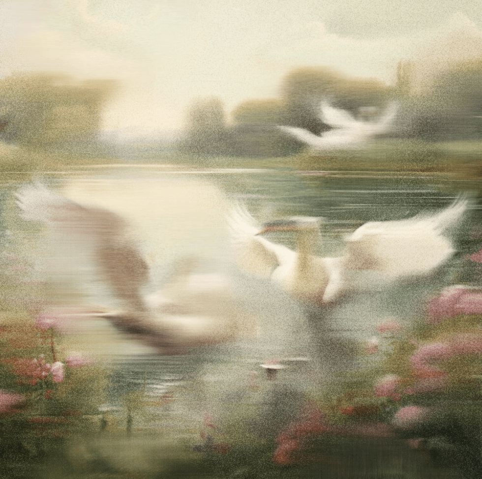 Affichette Carrée Cisnes Belenabels - Ex - voto