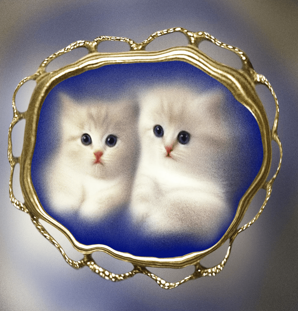 Affichette Carrée Kitties Belenabels - Ex - voto