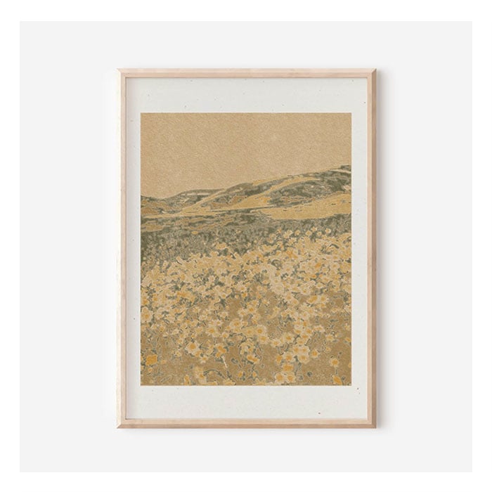 Affichette Field of 70's Wallpaper 8.5 x 11 Cocoshalom - Ex - voto