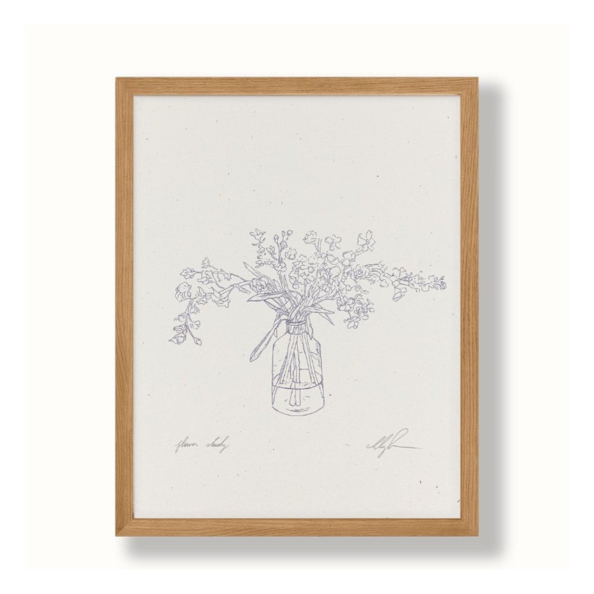 Affichette Flower Study Cocoshalom 8 x11 - Ex - voto