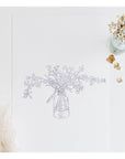 Affichette Flower Study Cocoshalom 8 x11 - Ex - voto