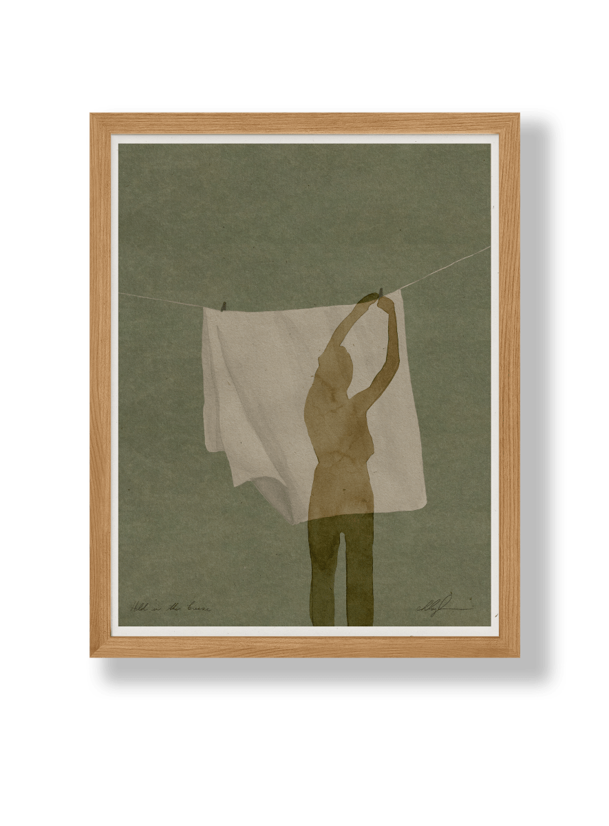 Affichette Held In The Breeze 8.5 x 11 Cocoshalom - Ex - voto