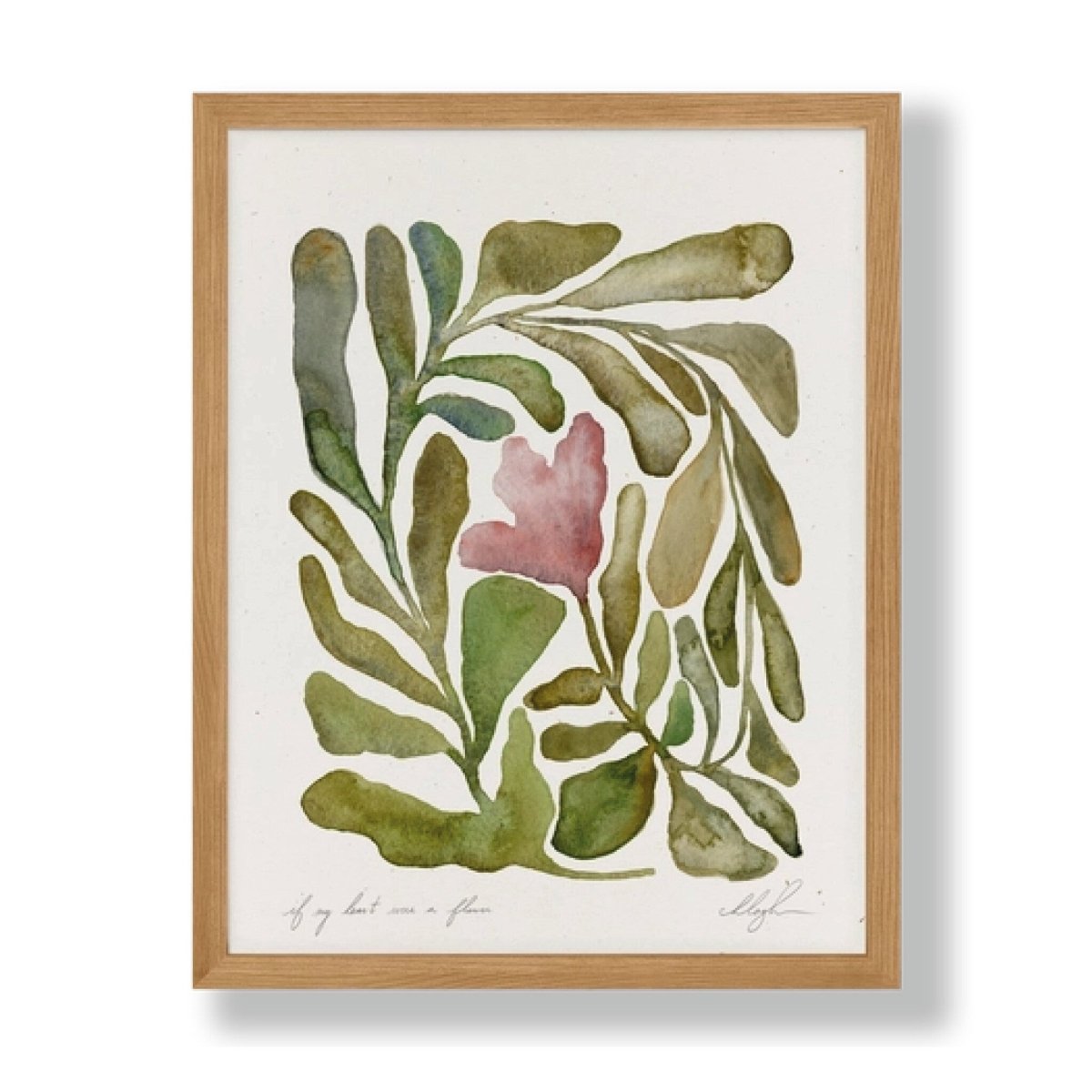 Affichette If My Heart Were a Flower Cocoshalom 8 x11 - Ex - voto