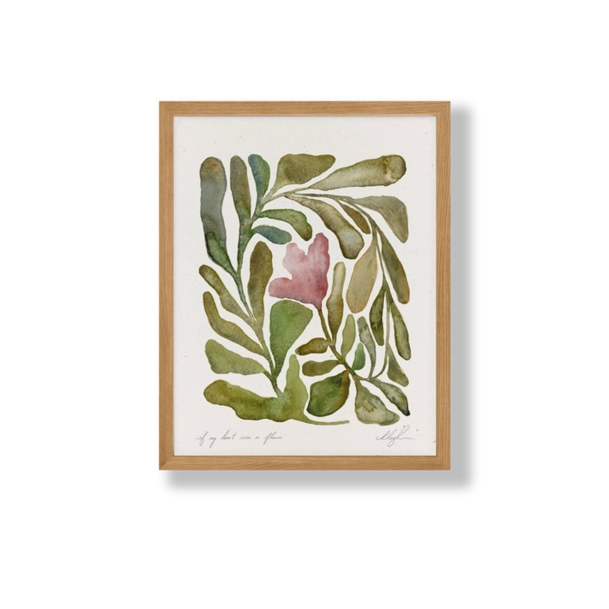 Affichette If My Heart Were a Flower Cocoshalom 8 x11 - Ex - voto