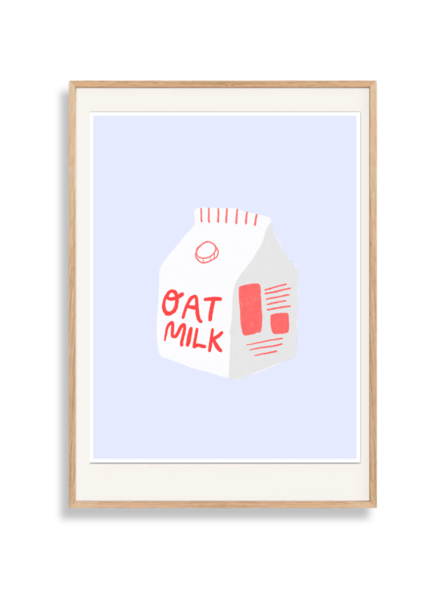 Affichette Oat Milk 8 x 11.5 Mel Andrel - Ex - voto