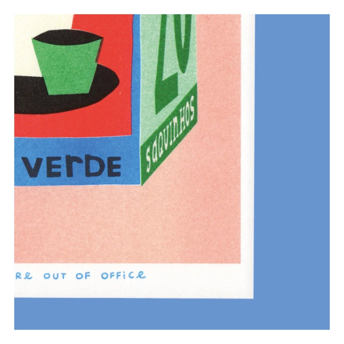 Affichette Riso Box 20 Tea Bags 5x7po We Are Out of Office - Ex - voto
