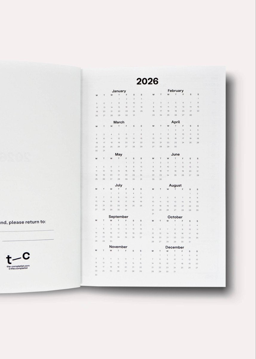 Agenda 2026 Hazy A5 The Completist - Ex - voto
