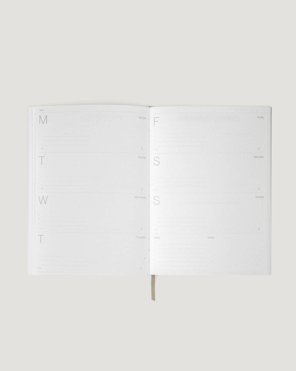 Agenda Hebdomadaire Beige Wilde House Paper - Ex - voto