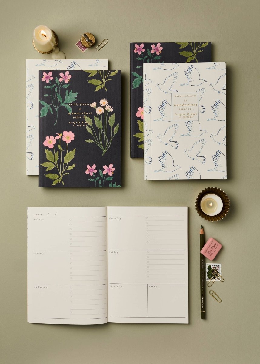 Agenda Hebdomadaire Botanical Wanderlust Paper Co - Ex - voto