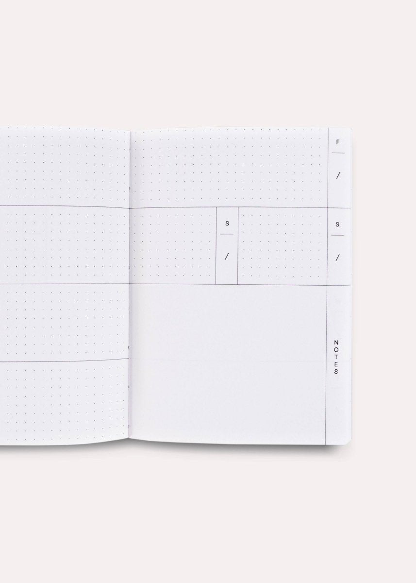 Agenda Hebdomadaire Non Daté A6 Hazy The Completist - Ex - voto