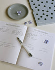 Agenda Mensuel Bleu Wilde House Paper - Ex - voto