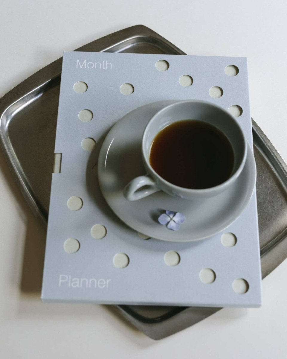 Agenda Mensuel Bleu Wilde House Paper - Ex - voto