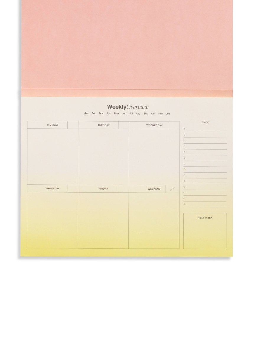 Agenda Non - Daté Hebdomadaire Fresh Growth Papier - Ex - voto