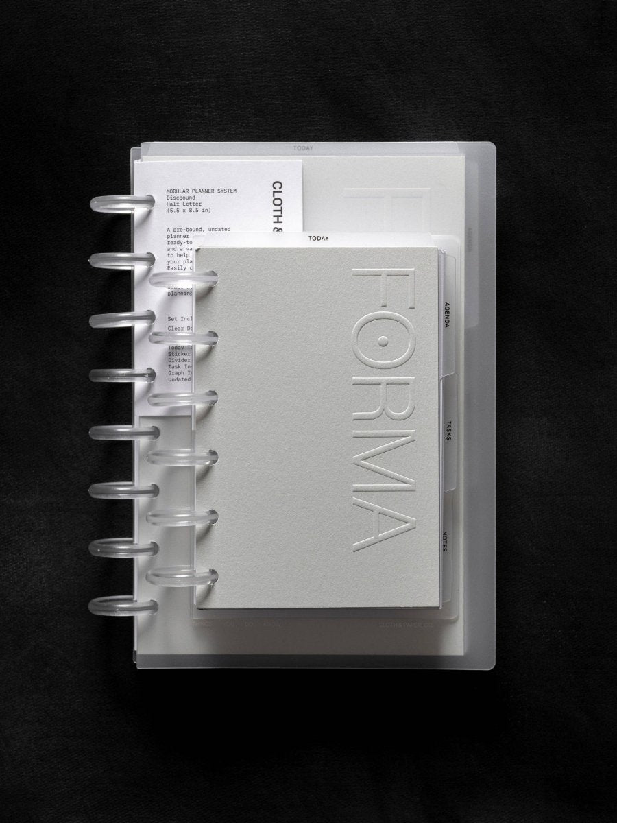 Agenda Non Daté Modulaire FORMA Cloth &amp; Paper - Ex-voto