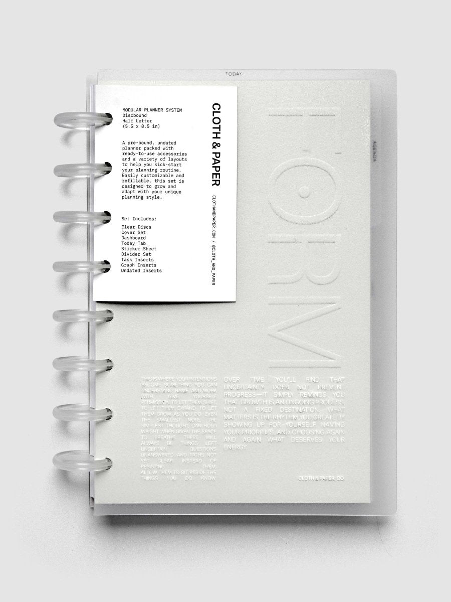 Agenda Non Daté Modulaire FORMA Cloth &amp; Paper - Ex-voto