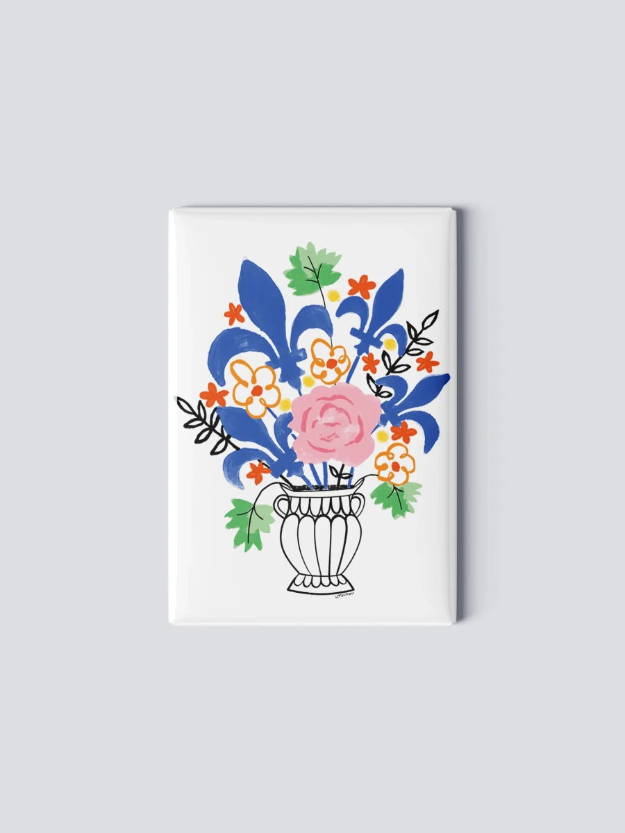 Aimant Bouquet de Fleurs de Lys TOUTE - Ex-voto