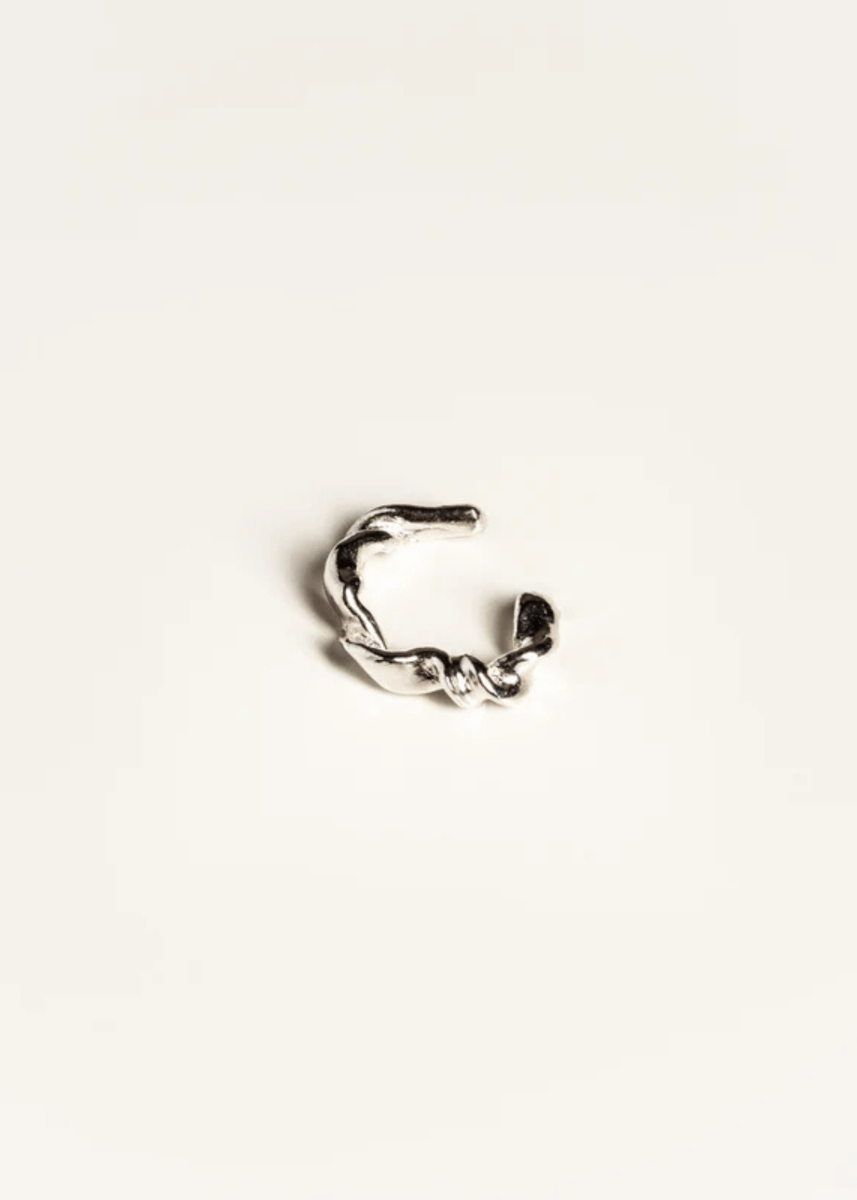 Anneau Ajustable Ruban Argent Sarah Bijoux - Ex - voto