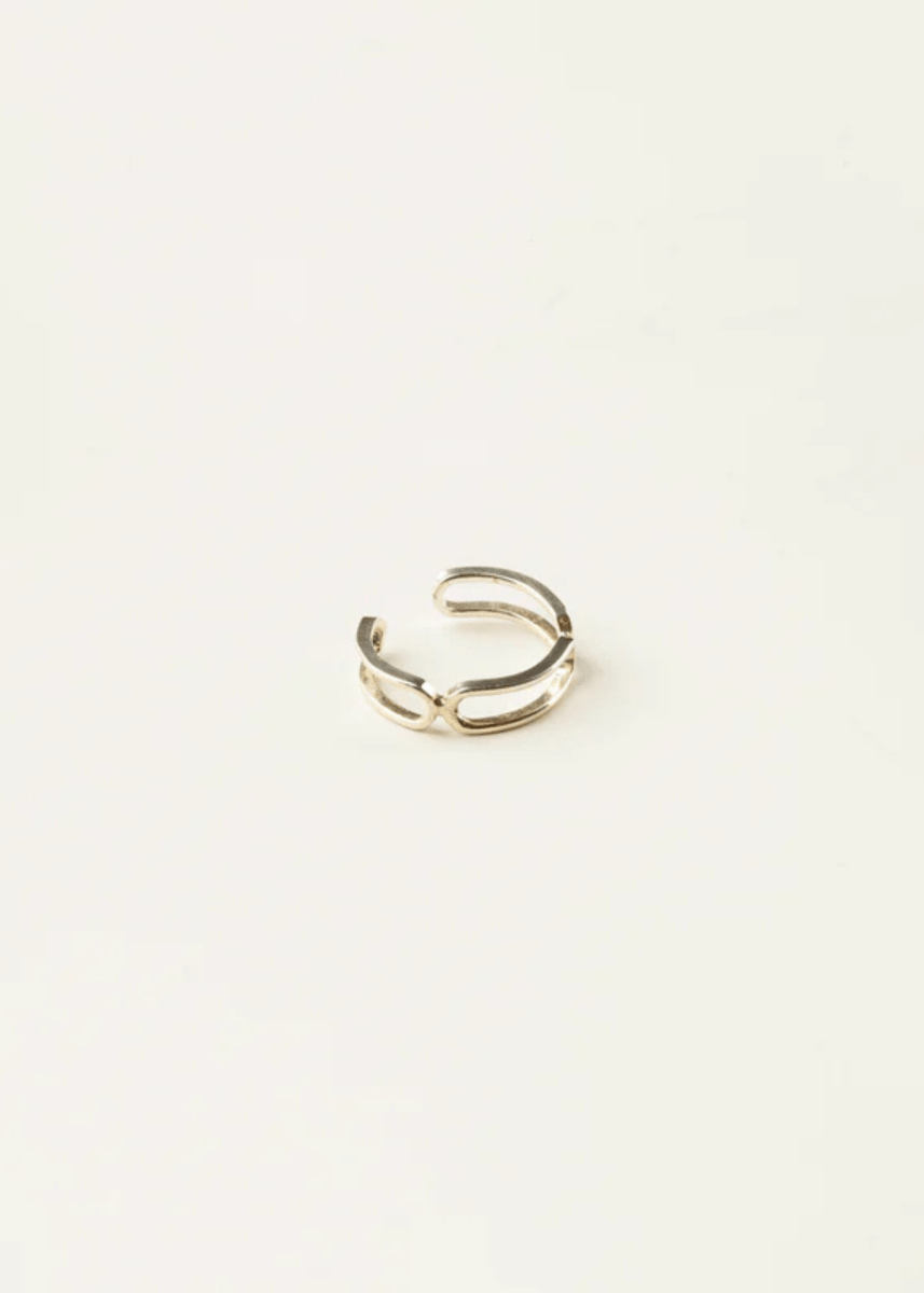 Anneau Ajustable Trombone Argent Sarah Bijoux - Ex - voto