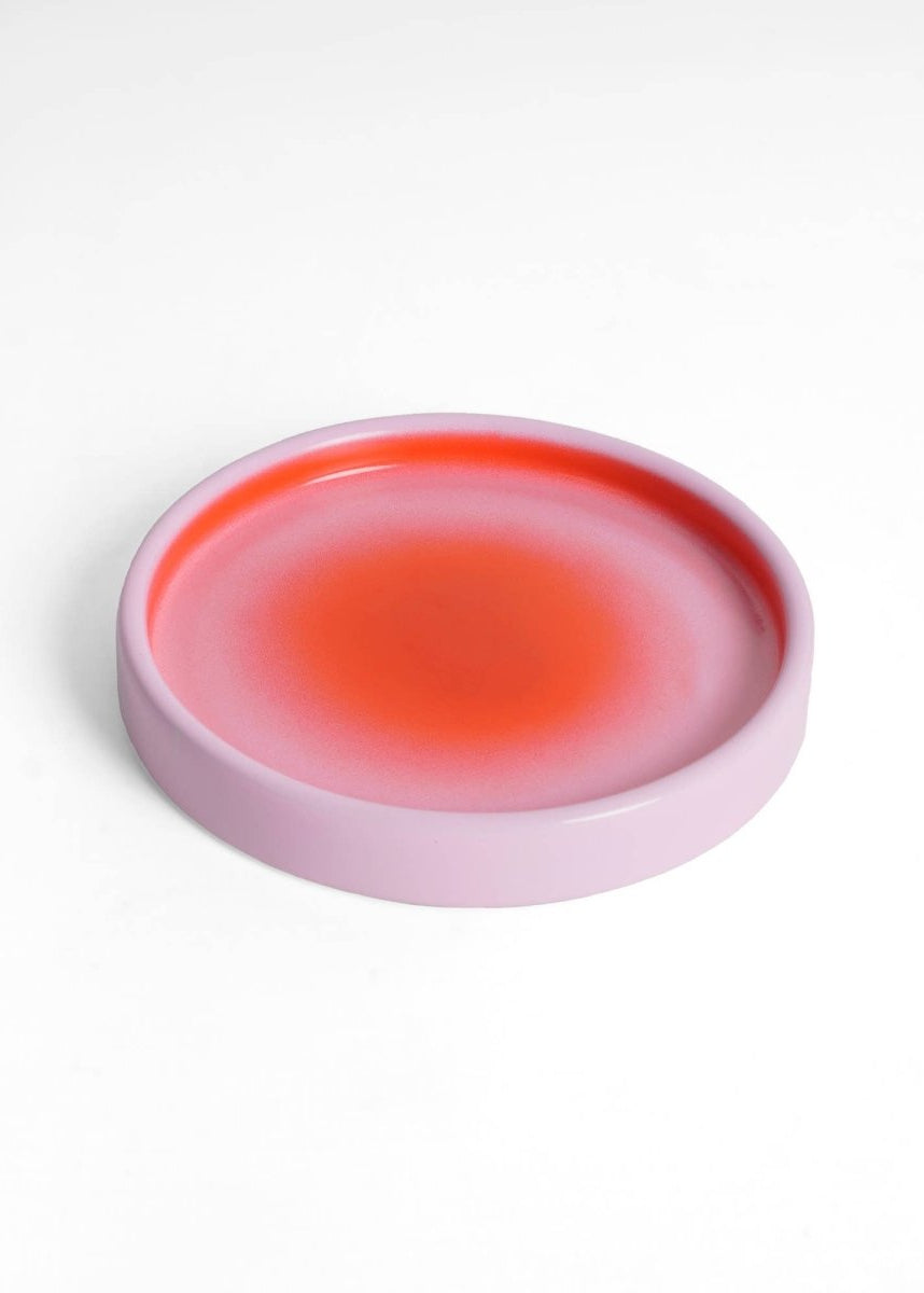 Assiette à Bijoux Rose Rouge Dégradée Helio Ferretti - Ex - voto