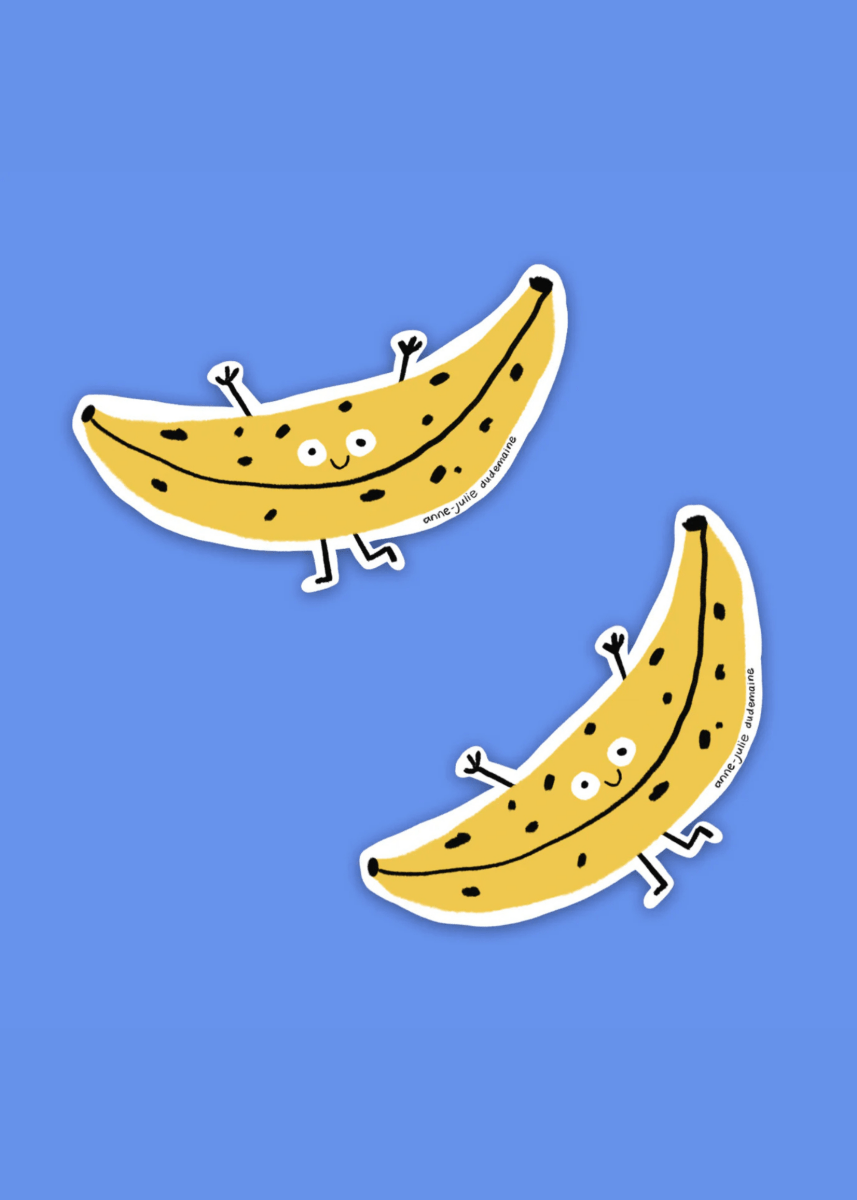 Autocollant Banane Anne - Julie Dudemaine - Ex - voto