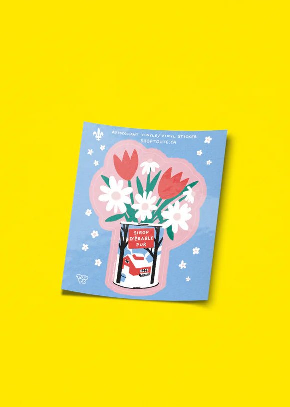 Autocollant Bouquet de Sirop d'érable TOUTE - Ex - voto