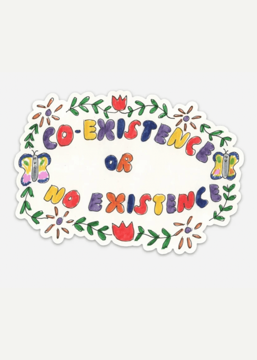 Autocollant Bumper Coexistence or No Existence Sandwitch Shop - Ex - voto